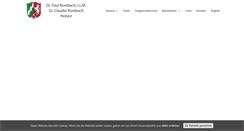 Desktop Screenshot of notare-rombach.de